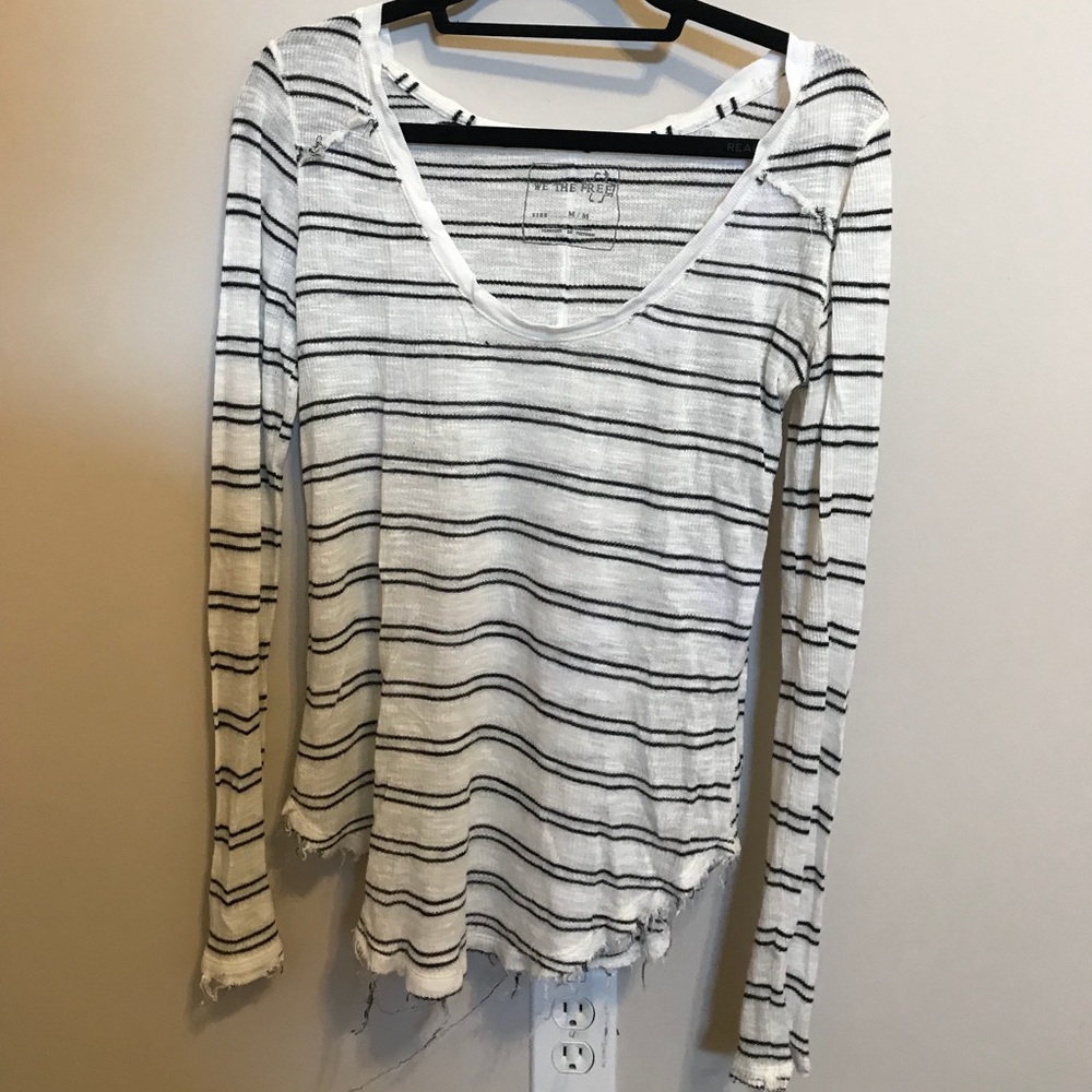 Free people thin long sleeve shirt